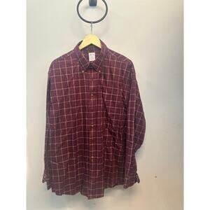Brooks Brothers Red Plaid The Original Polo Shirt Sz XL